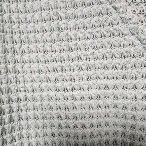 Another Reasons Long Sleeves Button Front Knit Sweater With Bottom Tie Sz Large - Picture 5 of 9